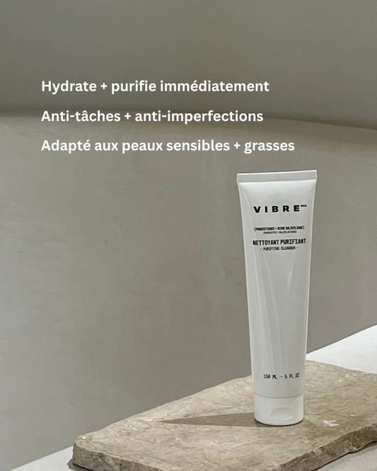 STEP 1: Moisturizing cleanser + gentle purifier