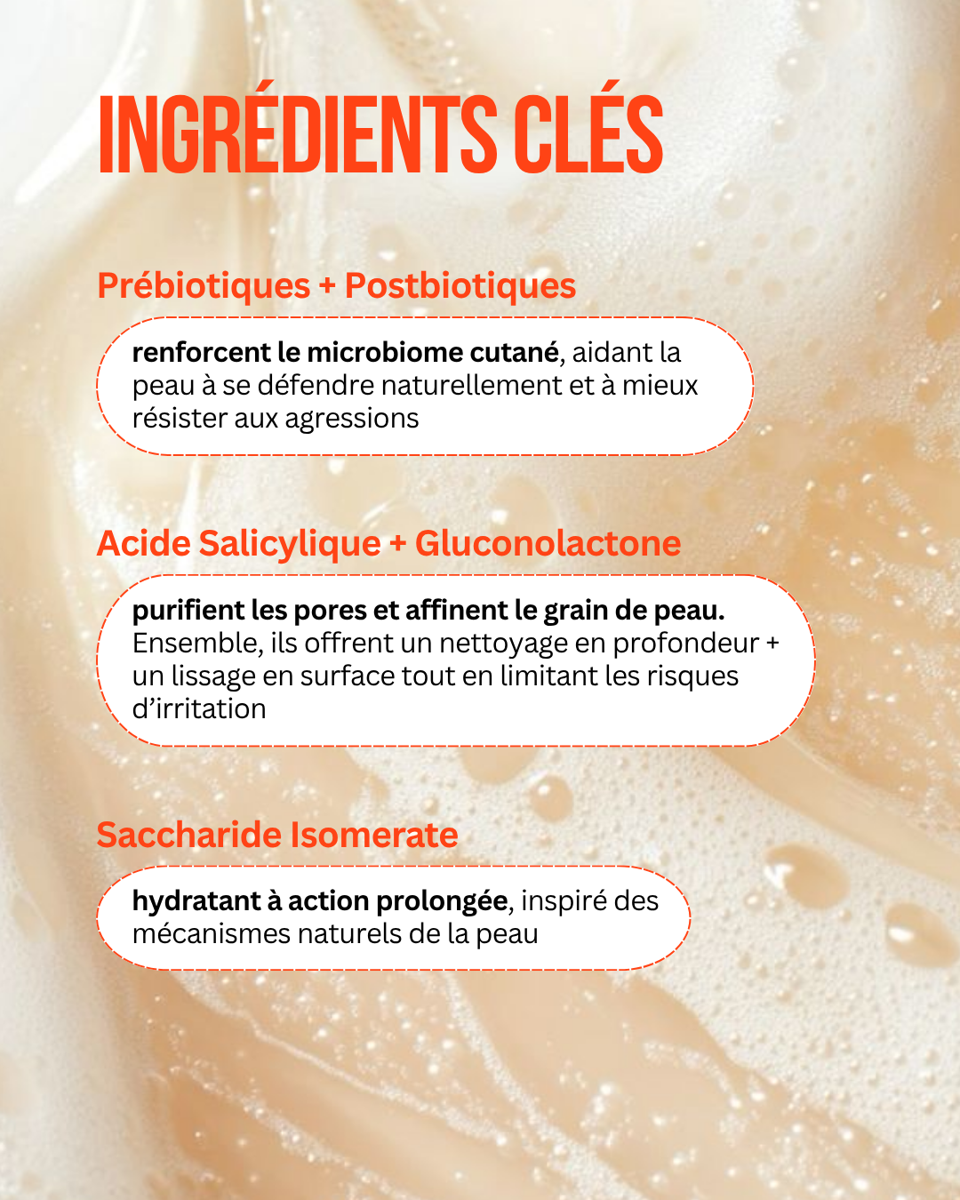 ÉTAPE 1 : Nettoyant Purifiant - Probiotiques + Acide salicylique